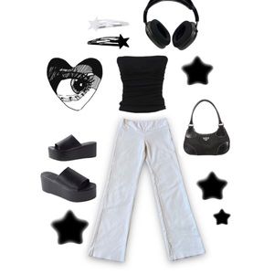 HOT MID/LOW WAIST TAN SLACK PANTS